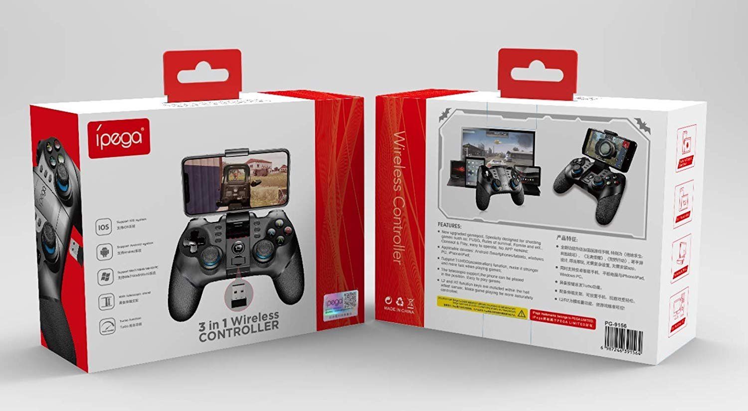 iPega 9156 Bluetooth Gamepad Fortnite Android/iOS/PS3/PC/N-Switch