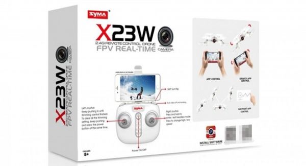 Syma X23W (2.4GHz, FPV WiFi kamera) - Bílý